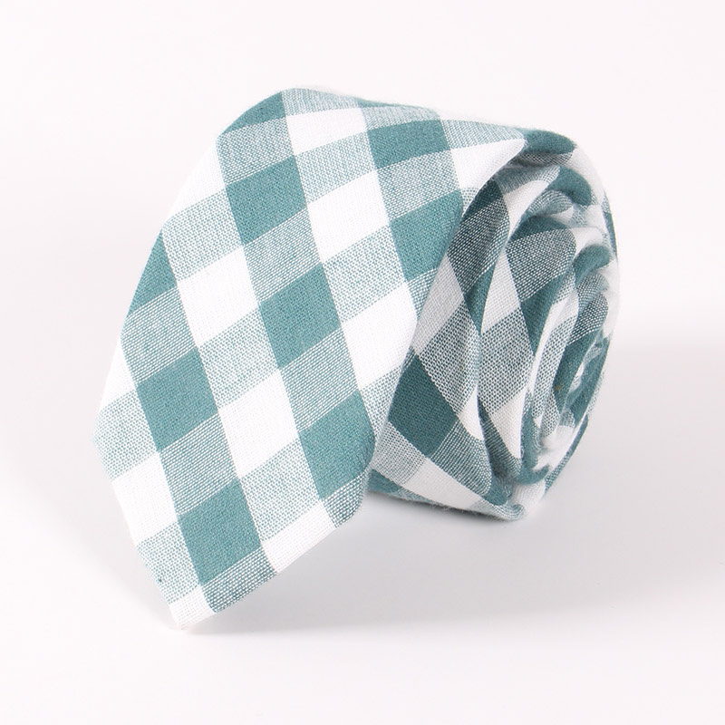 Classical Plaid Cotton Tie