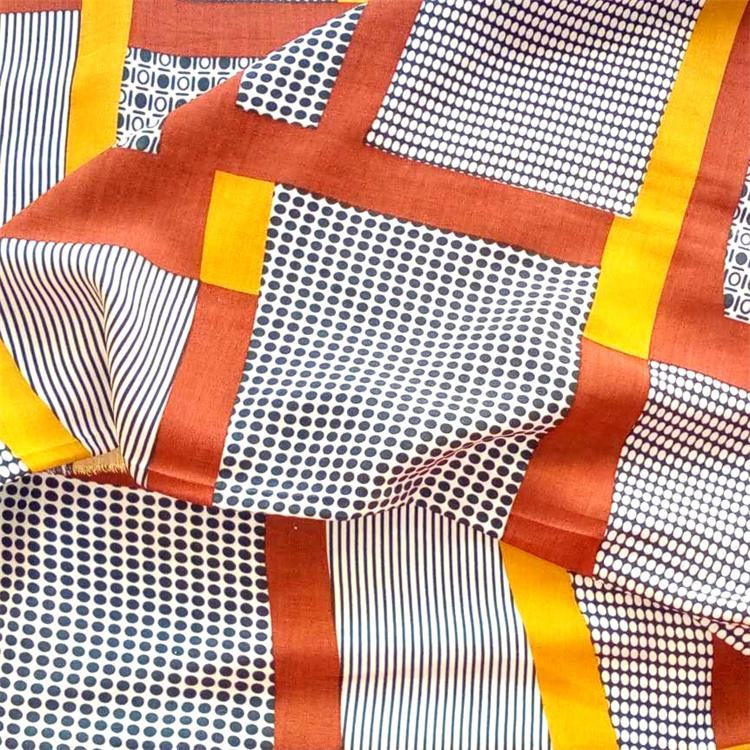 Rayon Poplin Printed Fabric 45s 400*80 From Factory