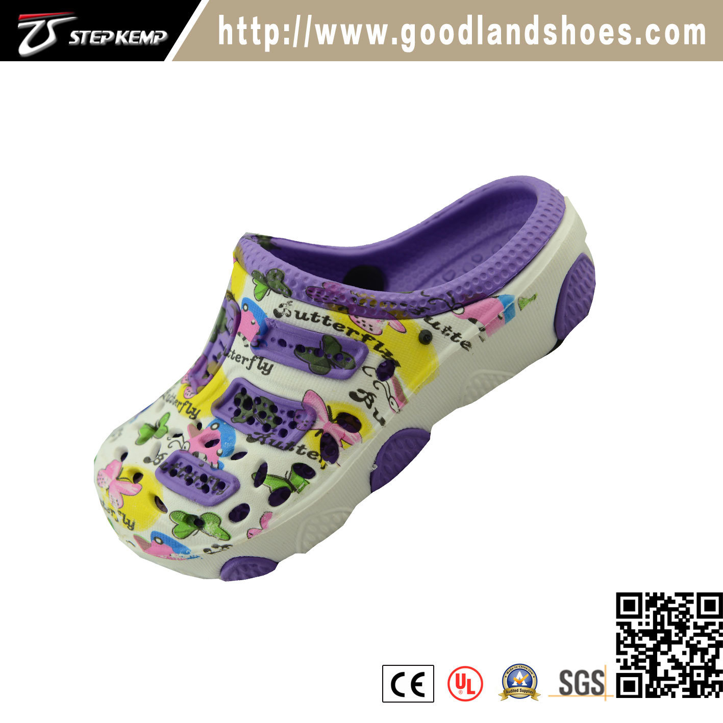 Graden Chirldren Casual Decorative Pattern Purplr Shoes 20292
