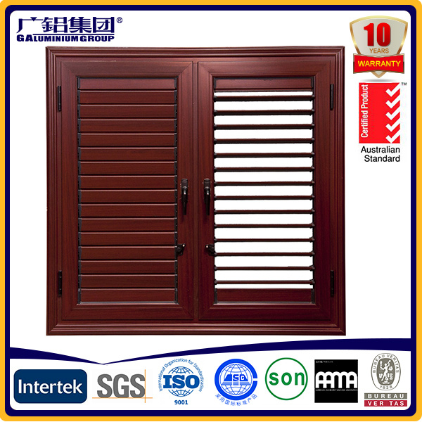 Aluminum Alloy Frame Material and Fixed Type Aluminium Glass Louver Window