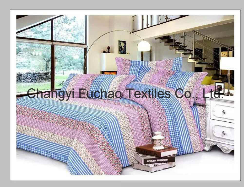 Home Textile with 3pieces Quilt and Pillowcases Made in China