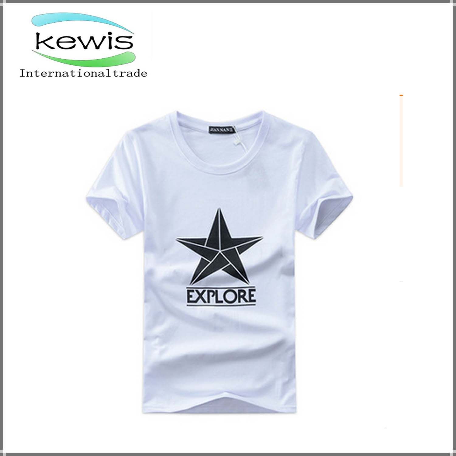 Hot Custom Quality Men T-Shirt with Star Pattern