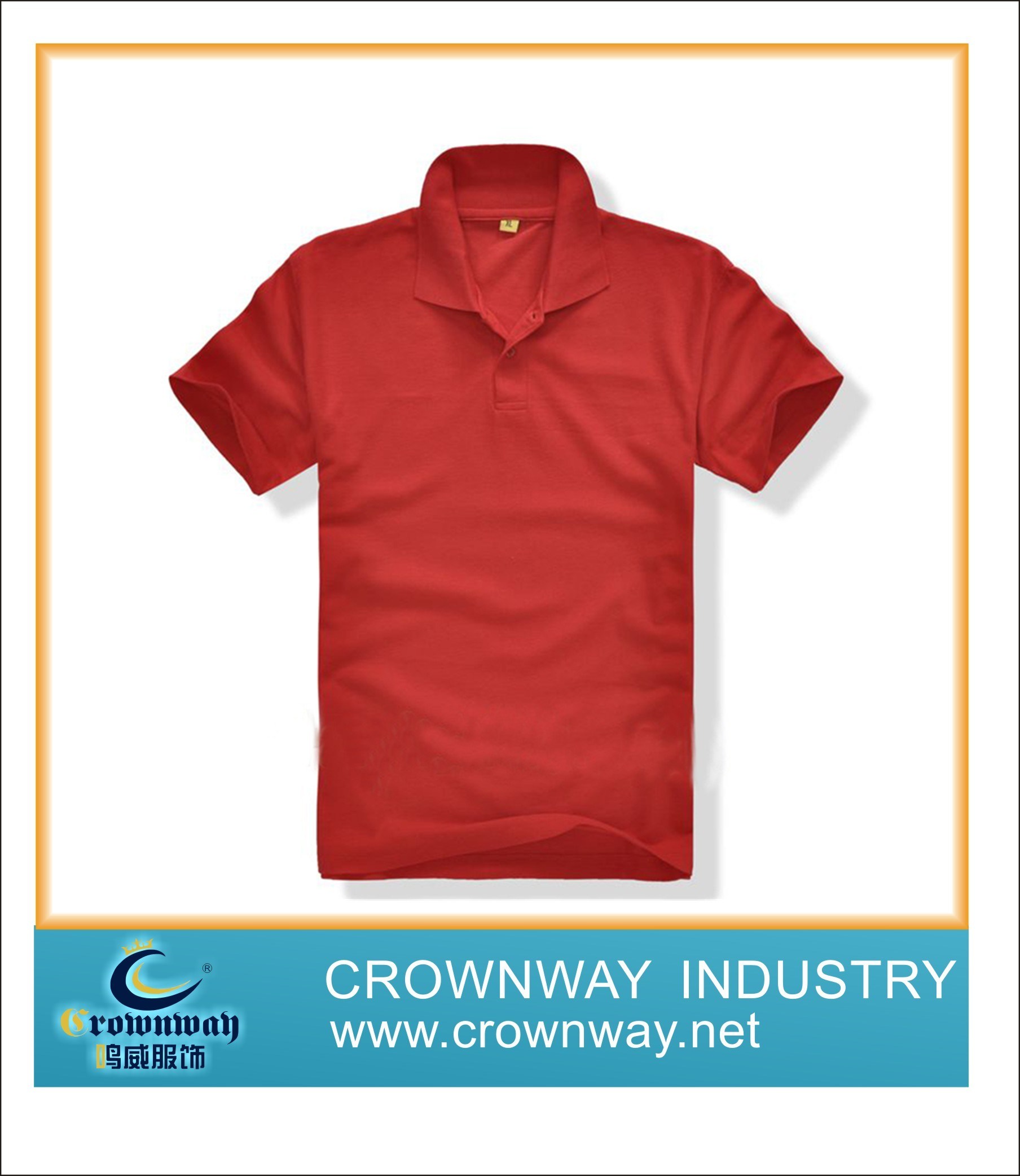 Mens Red Blank Polo Shirt (CW-AMSPS-146)