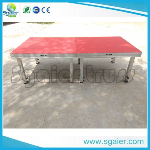 Aluminum Portable Stage Red Carpet Stage Platform with Different Height