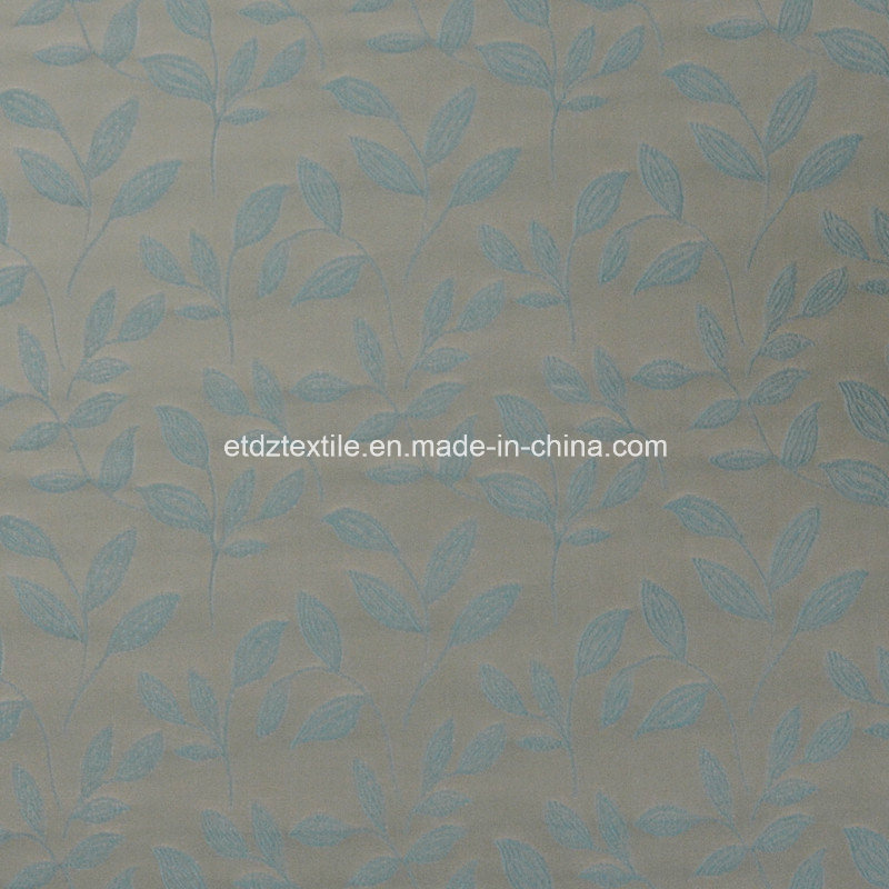 First Class Yarn Dyed Leaf Jacquard Window Curtain