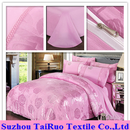 Jacquard Bed Sheet of 100% Poly Pongee Fabric