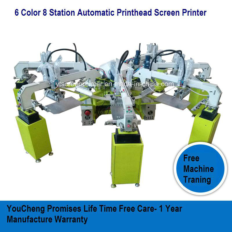 Automatic Round Shape Screen Printer Machine for Garment