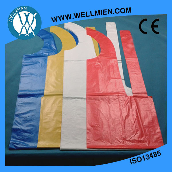 Manufacturier Price Plastic PE/PP/LDPE Disposable Apron