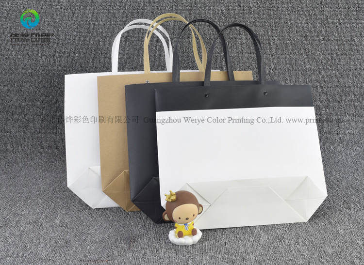 Custom Solid Paper Printed Bags for New Gift Packaging Free Sample