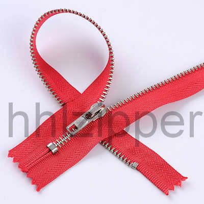 3# Nickel Brass Zipper with Close End