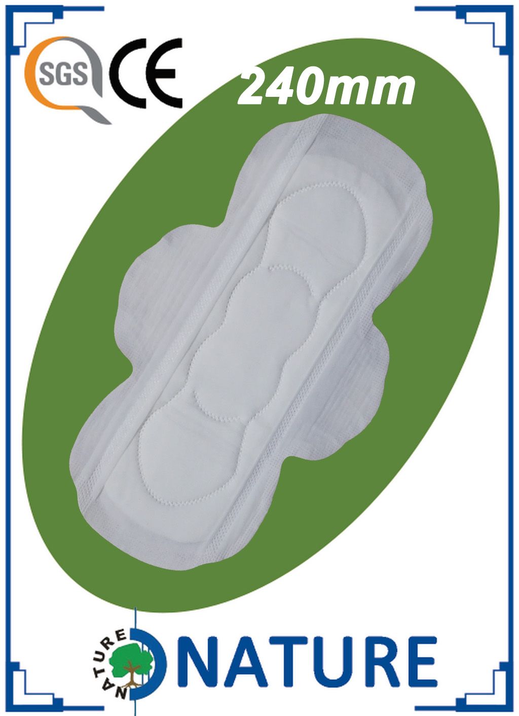 A Grade Pure Cotton Sanitary Napkin with Factory Price