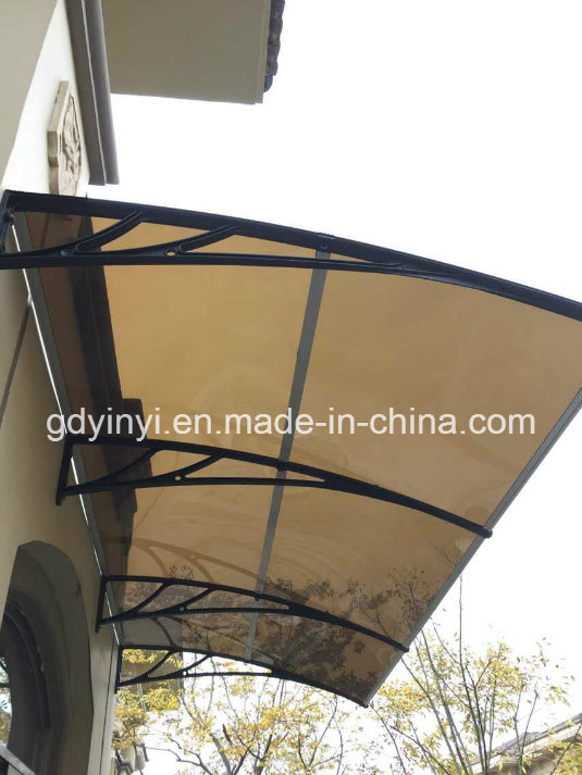 Large Arm Aluminum Awning Big Window Awning Balcony Sun Rain Shelter with Middle Bar