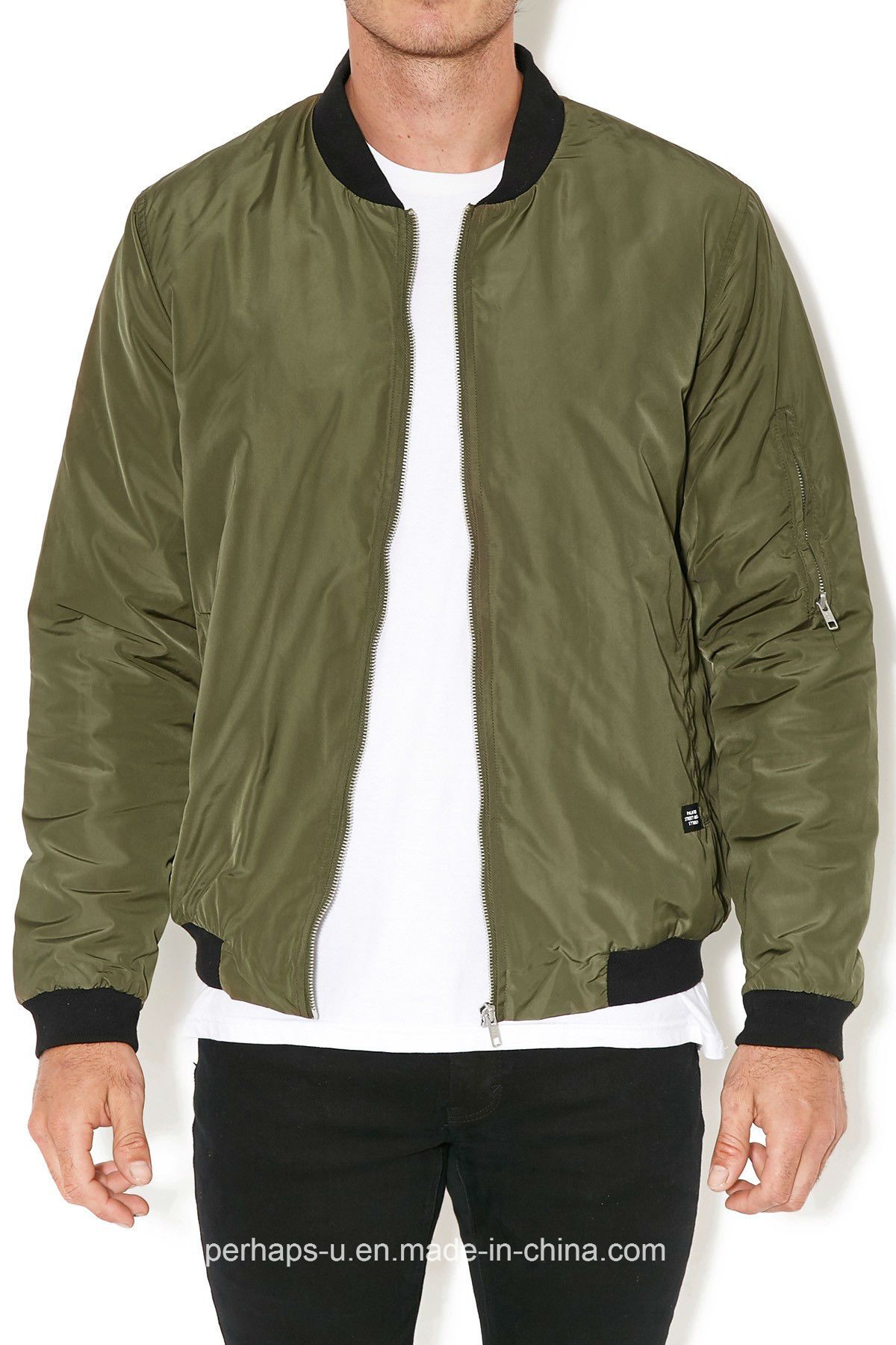 Classic Mens Waterproof Bomber Jacket with Custom Logo