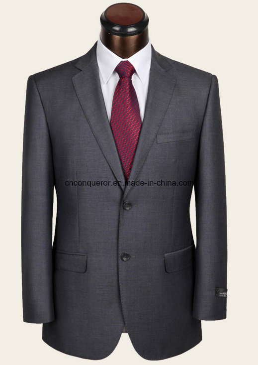 Men Fused/Half Canvas/Full Canvas Bulk Black Blue Tie Suit