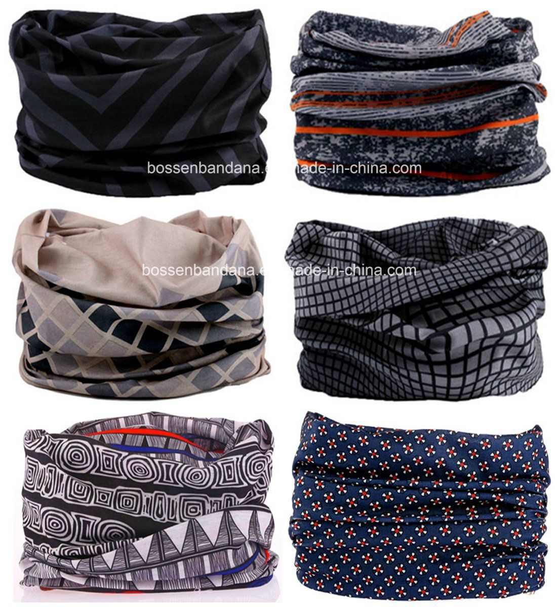 Factory Produce Customized 12-in-1 Multifunctional Bandanna