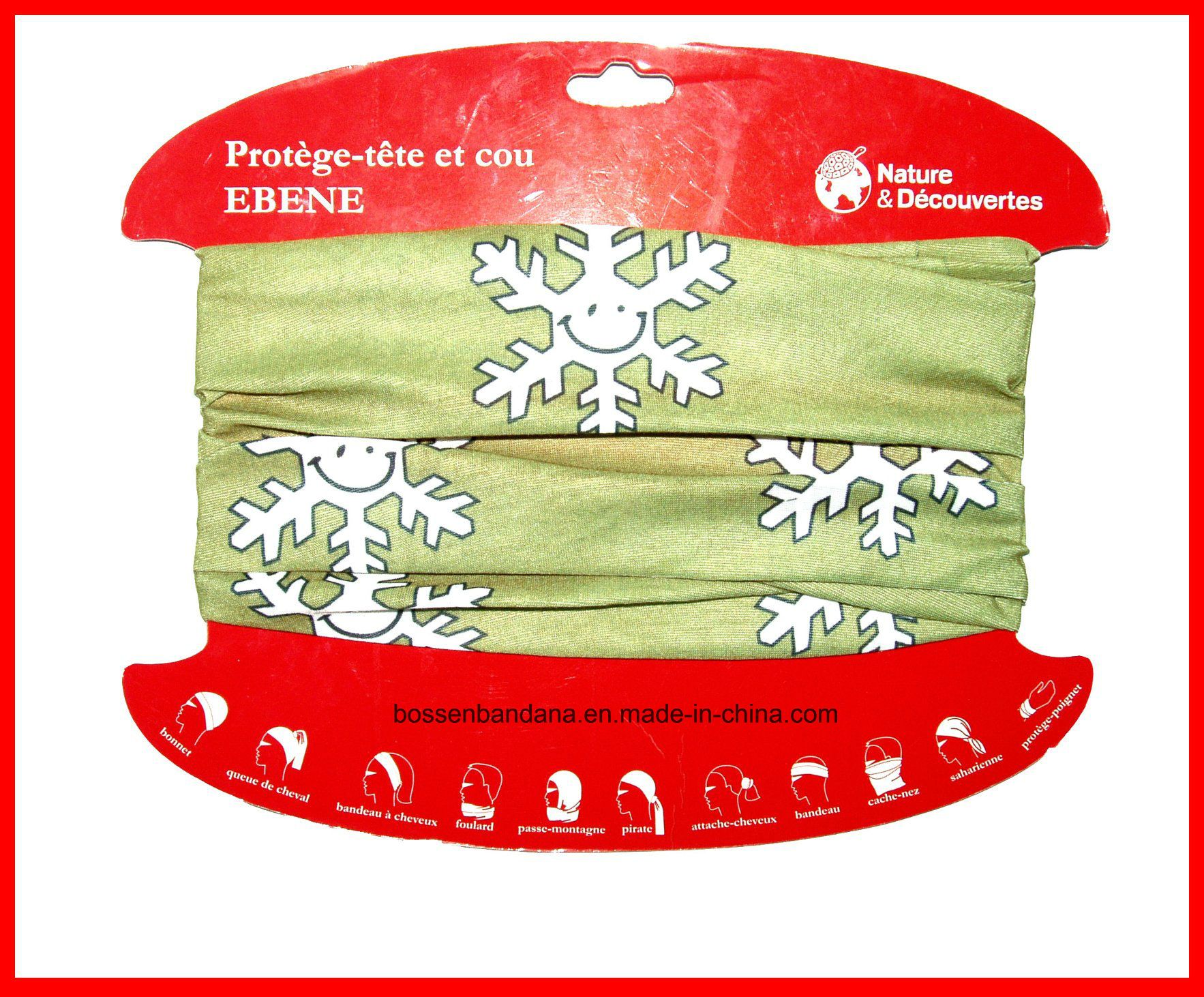 Factory Produce Polyester Customized Logo Print Sports Seamless Magic Bandanna