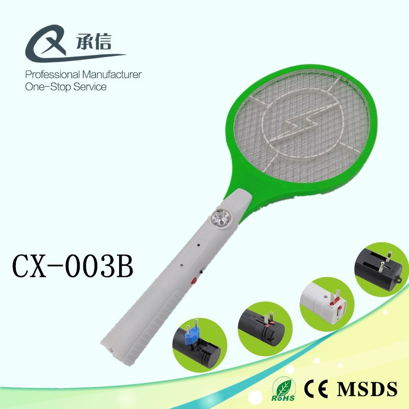 Popular Rechargeable Mosquito Killer Trap Swatter with New LED