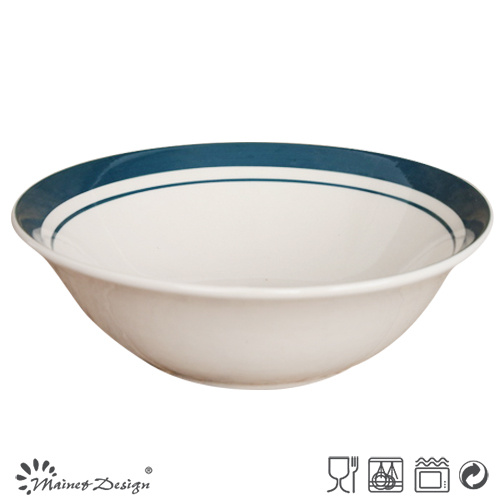 Big Stoneware with Hand Painting Soup Bowl