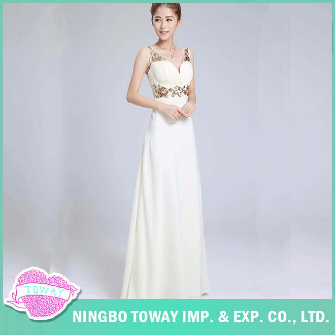 Summer Party White Sequin Sexy Long Dresses for Women