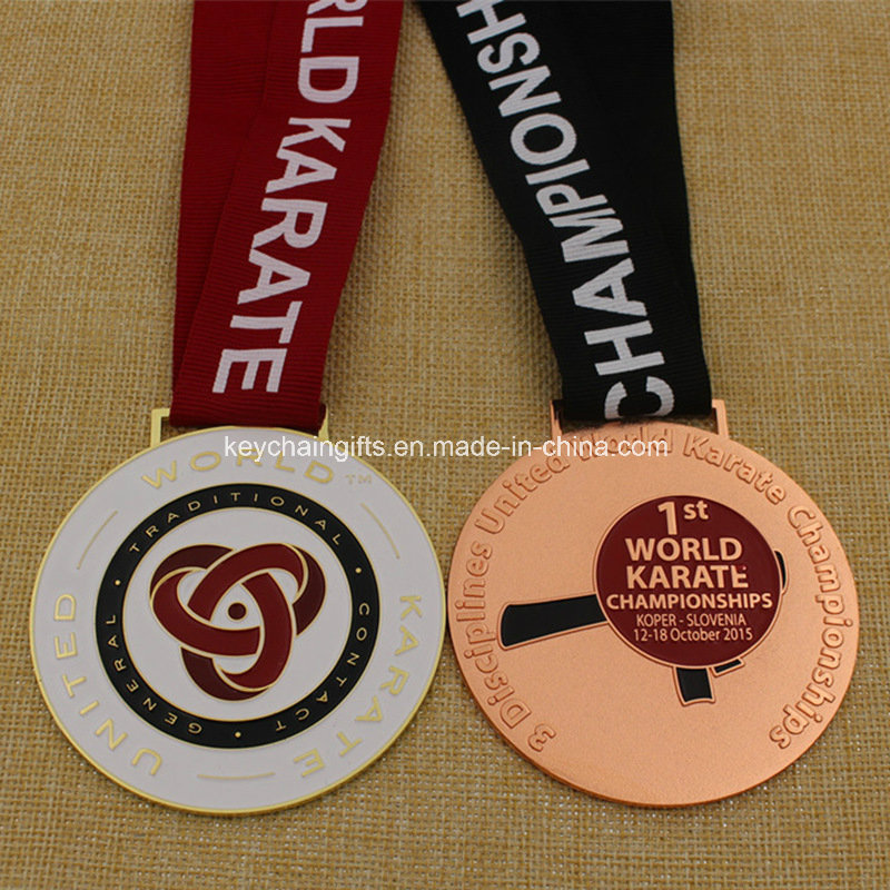 2015 Cheap Hight Quality Custom Metal World Karate Medal