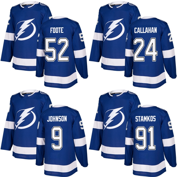 Lightning Steven Stamkos Ryan Callahan Tyler Johnson Customized Hockey Jerseys