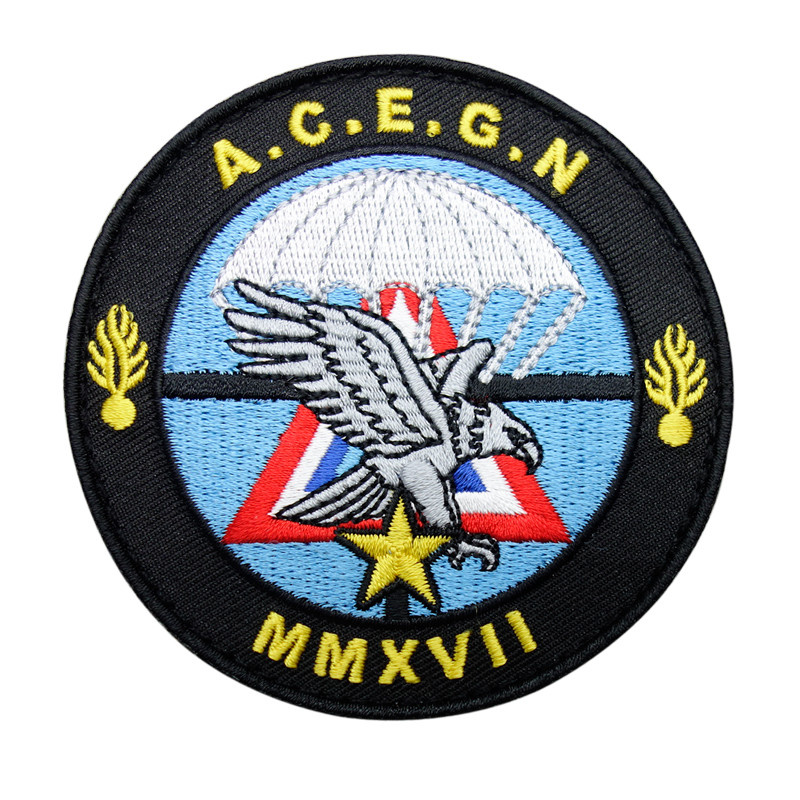 High Quality Custom Hand Embroidery Logo Patch, Custom Mechanical Make Embroidery Patch