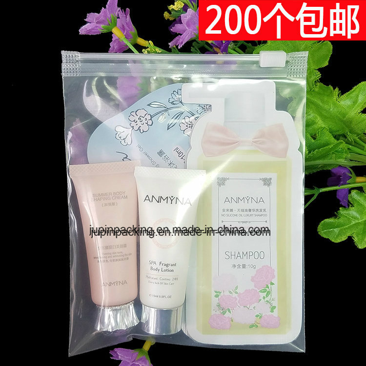 2018 New Custom Transparent PVC Plastic Zipper Packing Cosmetic Sample Bag (Jp-Plastic001