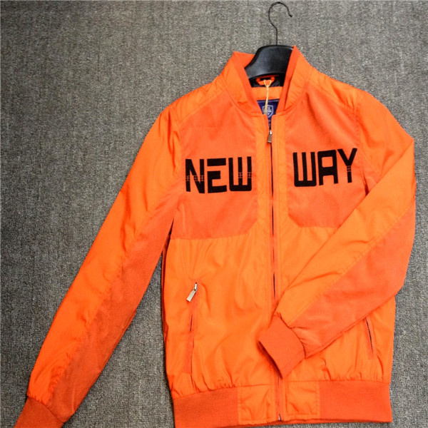 Orange New Design August Super Lightweight Man Jackets with English Word