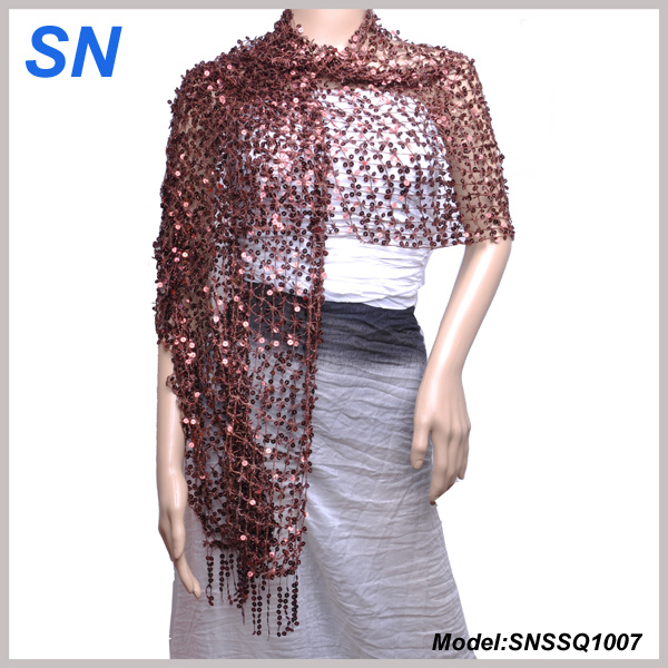Sequin Scarf, Shawl, Wrap