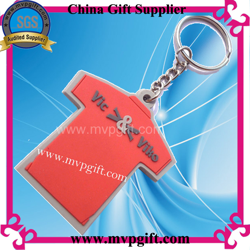 T-Shirt PVC Keyring for Plastic Keychain (m-PK21)