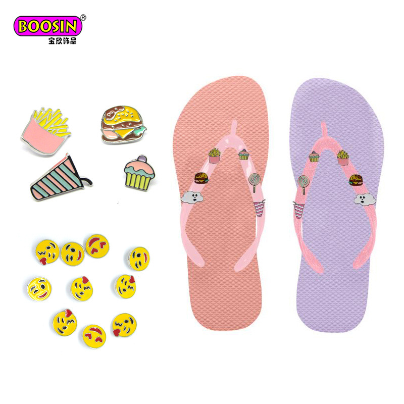Custom Sandals Shoe Charm Studs Accessories for Flip Flops Decorations