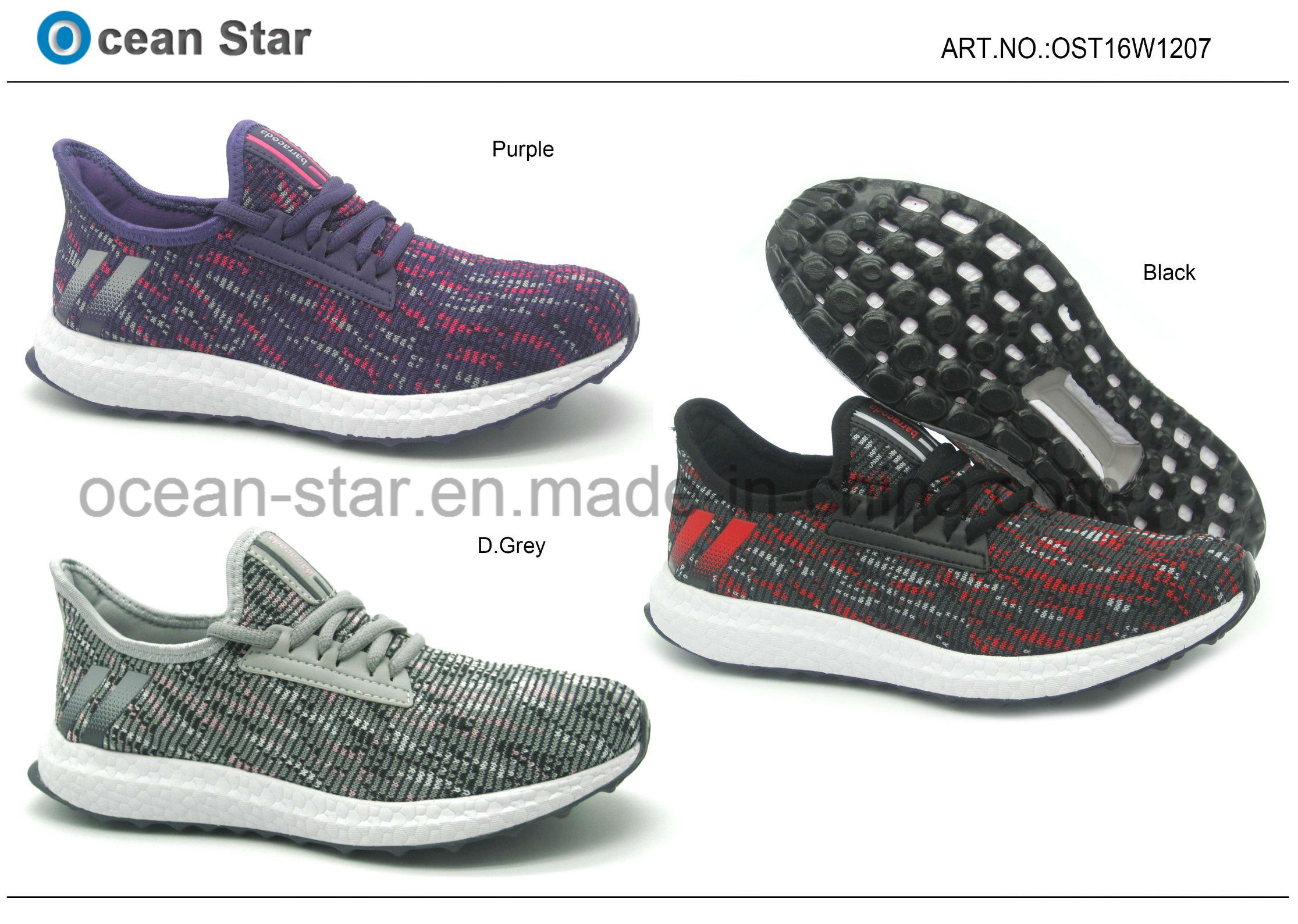 Flyknit New Design Elastic Collar Confort Sports Shoes