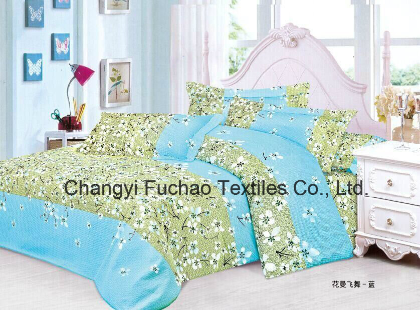 China 100% Polyester Microfiber Printed Bedding Set Used for Home or Hotel