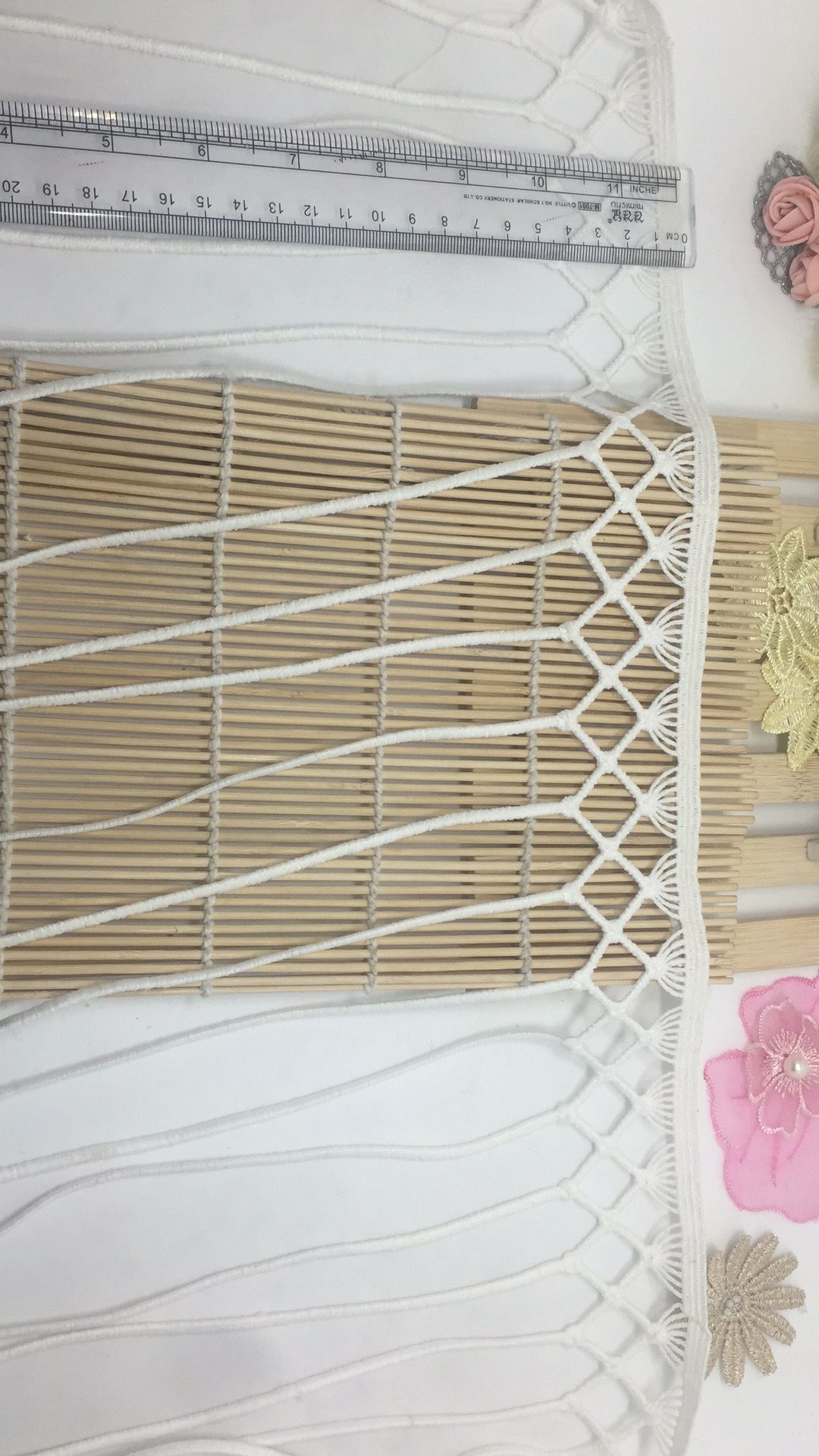 New Design 27cm Width Embroidery Polyester Lace for Garments & Home Textiles & Curtain Trimming Accessories