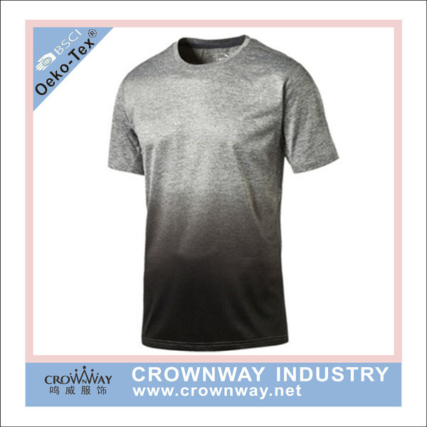 Men Quick Dri Moisture Wicking Polyester Tshirt with Round Neck
