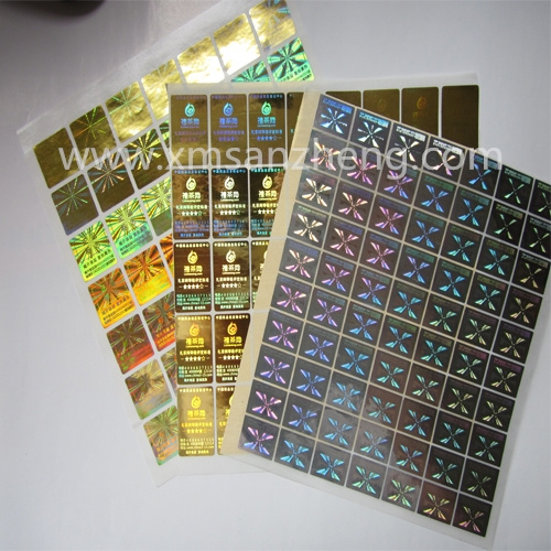 Multiple Layers of Anti-Counterfeit Security Tamper Evidence Hologram Serialized Numbers Labels