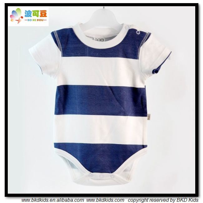 Stripe Printing Baby Wear Unise Infant Onesie