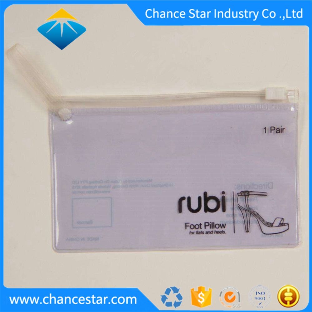 Custom Printed Clear PVC Ziplock Bag with Handle