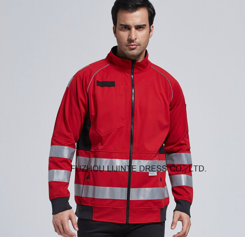 2017 Waterproof Softshell Jacket with Reflective Tape Workwear