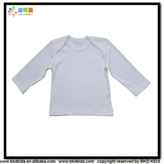White Baby Clothes Soft Bamboo Newborn T-Shirt