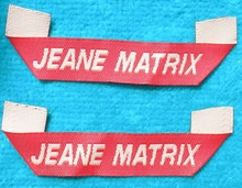 Customized High Density White Satin Woven Label