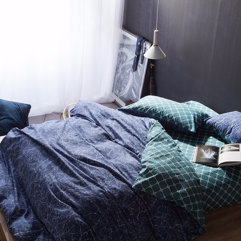 Luxury Simple Style Comforter Cover Bedsheet Bedding Set