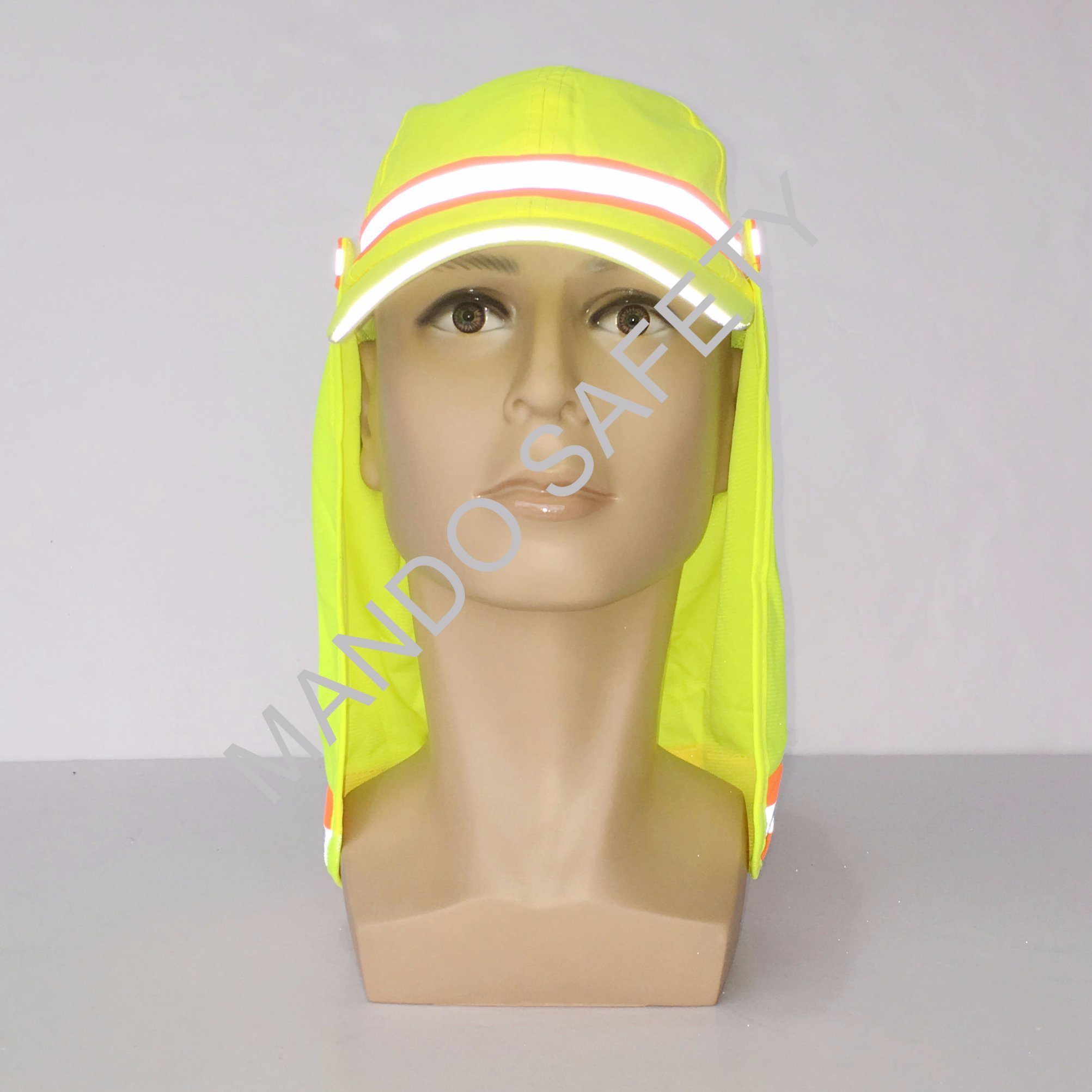 Wholesale Polyester Taslon Helmet Cap with Reflective Tapes