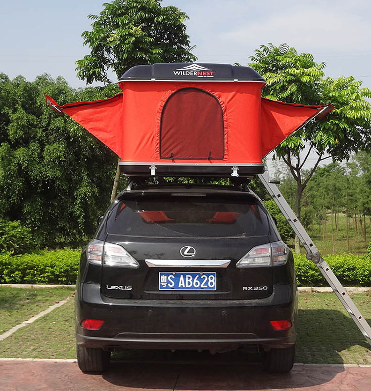 Outdoor Camping Tent with Side Awnings Car Roof Top Tent