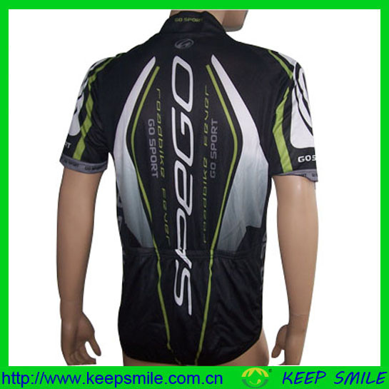 Custom Sublimation Printing Cycling Wear with 3 Back Pockets