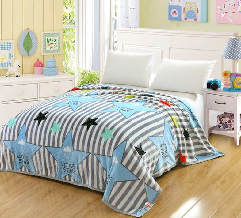 Flannel Fleece Blanket Custom Cheap Soft Polyester Fleece Blanket