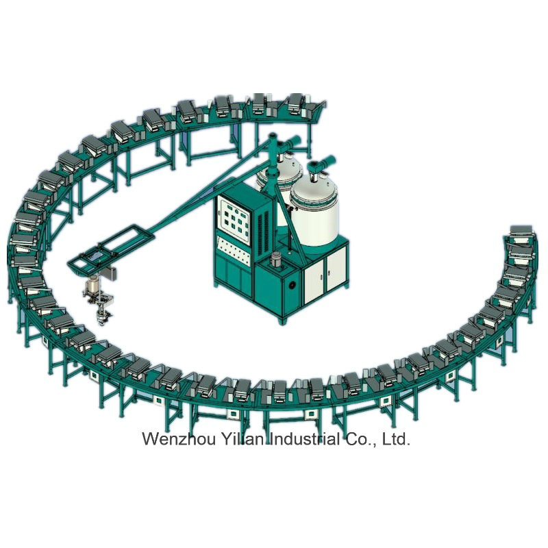32 Stations Banana Type PU Pouring Machine for Shoe Sandal