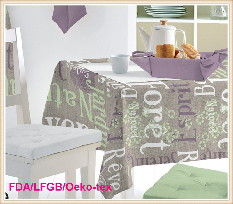 Printed Tablecloth with Nonwoven Backing (TJ0009-A)