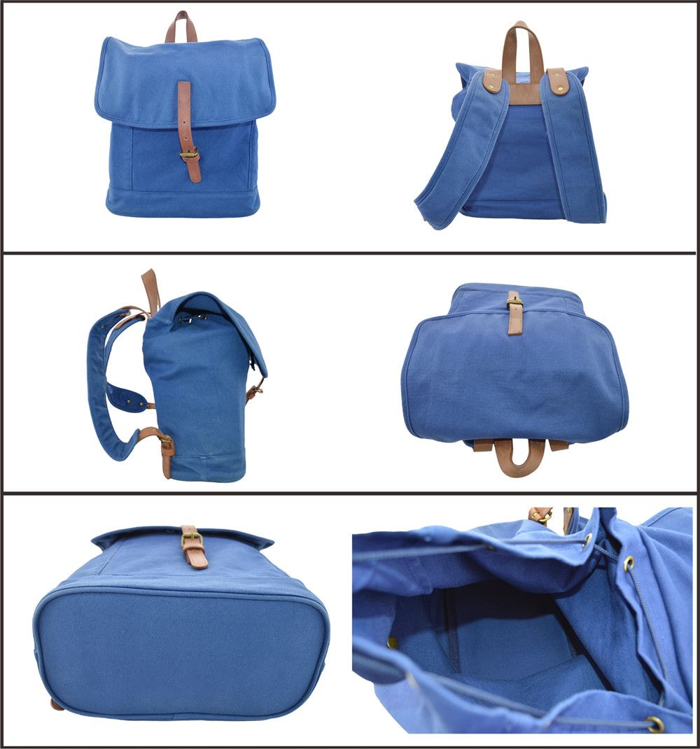 Canvas PU Casual Lady's Backpack