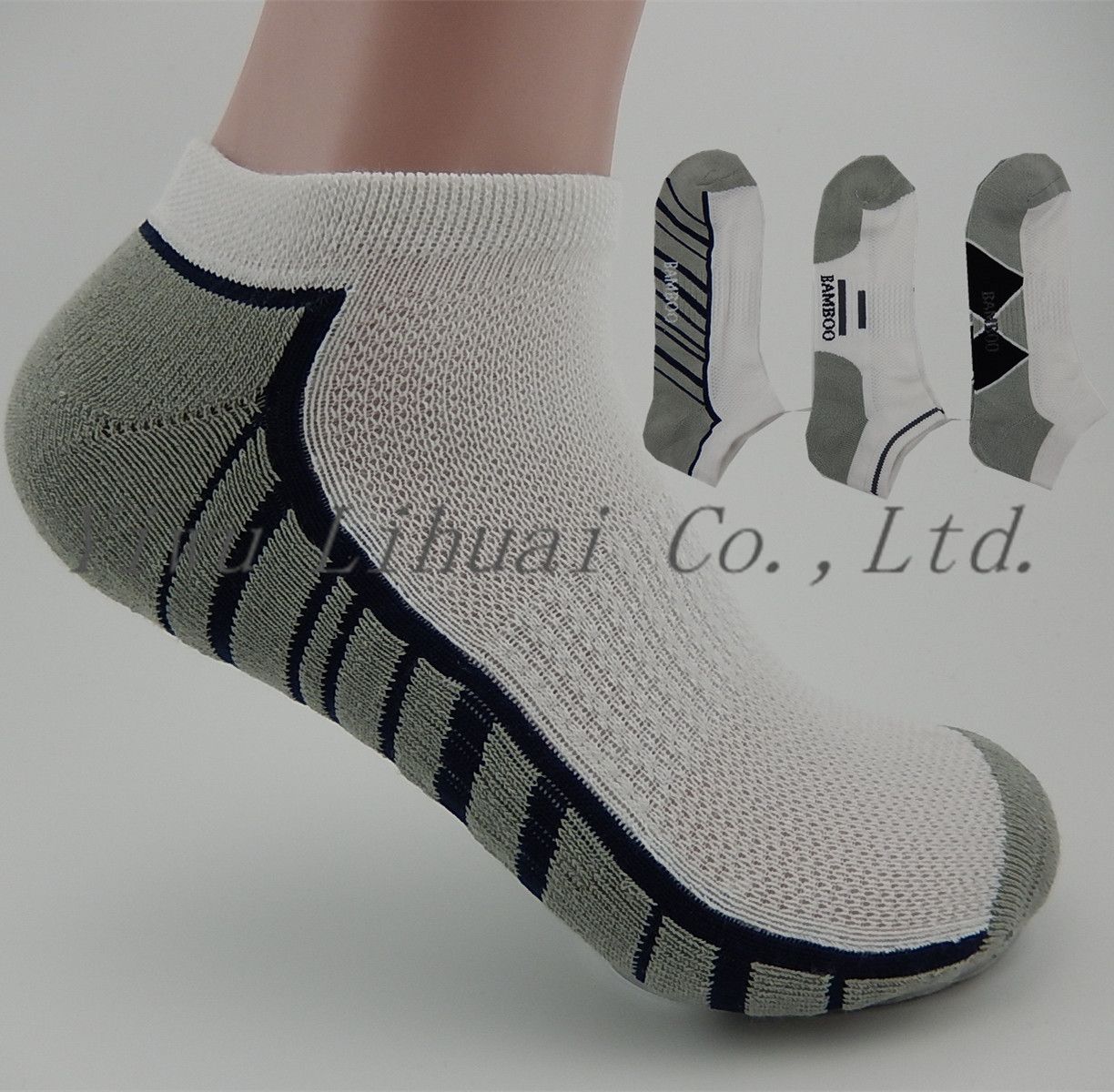 Bamboo Mens Soft Business Socks Half Terry Running Sport Socks